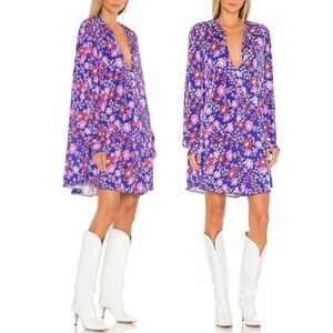 REVOLVE FREE PEOPLE Daisy Jane Mini Dress in Botanical